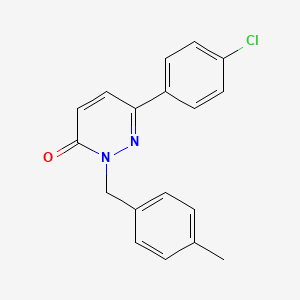 6-(4-Chlorophenyl)-2-[(4-methylphenyl)methyl]pyridazin-3-one