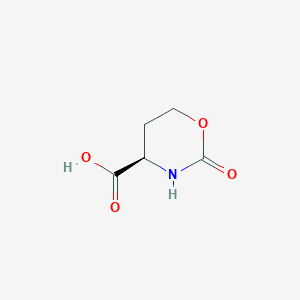 molecular formula C5H7NO4 B3013423 (4R)-2-Oxo-1,3-oxazinane-4-carboxylic acid CAS No. 2418596-31-1