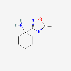 [1-(5-Methyl-1,2,4-oxadiazol-3-yl)cyclohexyl]amine