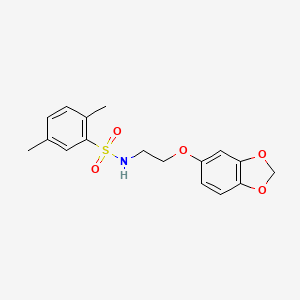 N-(2-(benzo[d][1,3]dioxol-5-yloxy)ethyl)-2,5-dimethylbenzenesulfonamide