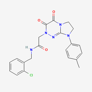 N-(2-chlorobenzyl)-2-(3,4-dioxo-8-(p-tolyl)-3,4,7,8-tetrahydroimidazo[2,1-c][1,2,4]triazin-2(6H)-yl)acetamide