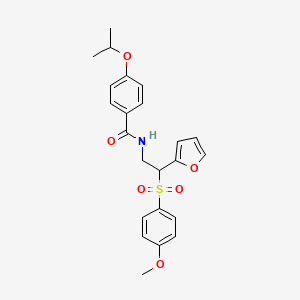 N-{2-(2-furyl)-2-[(4-methoxyphenyl)sulfonyl]ethyl}-4-isopropoxybenzamide
