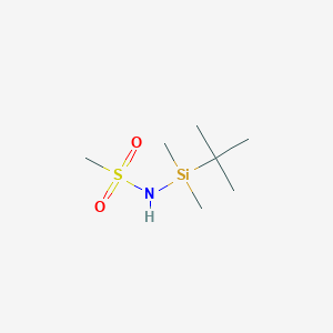 molecular formula C7H19NO2SSi B3013445 N-(Tert-butyldimethylsilyl)methanesulfonamide CAS No. 1648813-57-3