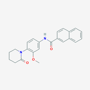 N-[3-methoxy-4-(2-oxopiperidin-1-yl)phenyl]naphthalene-2-carboxamide