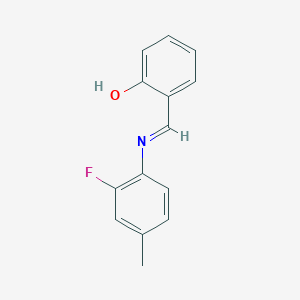 2-{(E)-[(2-fluoro-4-methylphenyl)imino]methyl}phenol