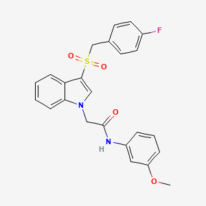 2-(3-((4-fluorobenzyl)sulfonyl)-1H-indol-1-yl)-N-(3-methoxyphenyl)acetamide