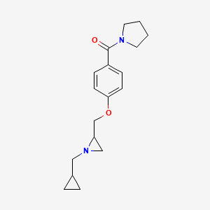 [4-[[1-(Cyclopropylmethyl)aziridin-2-yl]methoxy]phenyl]-pyrrolidin-1-ylmethanone