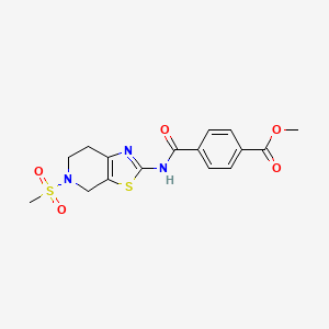 Methyl 4-((5-(methylsulfonyl)-4,5,6,7-tetrahydrothiazolo[5,4-c]pyridin-2-yl)carbamoyl)benzoate
