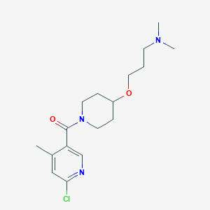 (3-{[1-(6-Chloro-4-methylpyridine-3-carbonyl)piperidin-4-yl]oxy}propyl)dimethylamine