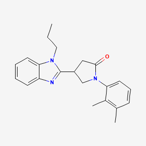 1-(2,3-Dimethylphenyl)-4-(1-propylbenzimidazol-2-yl)pyrrolidin-2-one
