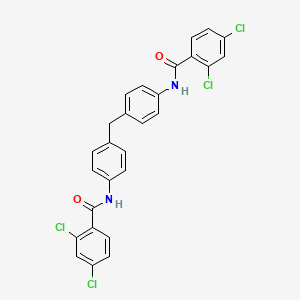 2,4-dichloro-N-[4-[[4-[(2,4-dichlorobenzoyl)amino]phenyl]methyl]phenyl]benzamide