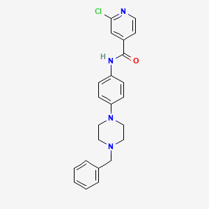 N-[4-(4-benzylpiperazin-1-yl)phenyl]-2-chloropyridine-4-carboxamide