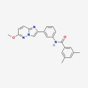 N-(3-(6-methoxyimidazo[1,2-b]pyridazin-2-yl)phenyl)-3,5-dimethylbenzamide