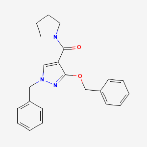 (1-benzyl-3-(benzyloxy)-1H-pyrazol-4-yl)(pyrrolidin-1-yl)methanone