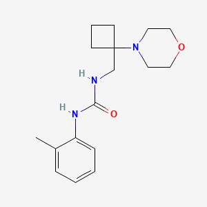 1-(2-Methylphenyl)-3-[(1-morpholin-4-ylcyclobutyl)methyl]urea