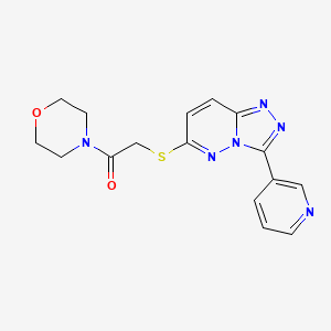 1-(4-Morpholinyl)-2-[[3-(3-pyridinyl)-[1,2,4]triazolo[4,3-b]pyridazin-6-yl]thio]ethanone