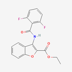 Ethyl 3-(2,6-difluorobenzamido)benzofuran-2-carboxylate