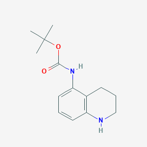molecular formula C14H20N2O2 B3013544 Tert-butyl N-(1,2,3,4-tetrahydroquinolin-5-yl)carbamate CAS No. 885951-72-4