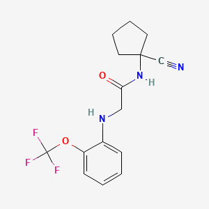 N-(1-cyanocyclopentyl)-2-{[2-(trifluoromethoxy)phenyl]amino}acetamide