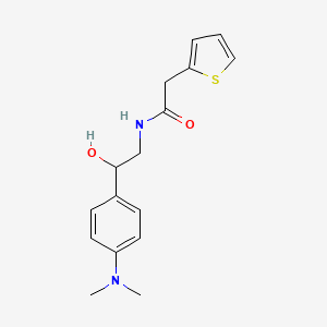 N-(2-(4-(dimethylamino)phenyl)-2-hydroxyethyl)-2-(thiophen-2-yl)acetamide