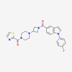 molecular formula C26H24FN5O2S B3013566 JNJ-42226314 