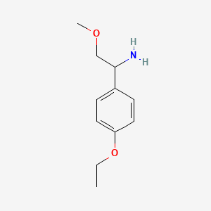 molecular formula C11H17NO2 B3013568 1-(4-Ethoxyphenyl)-2-methoxyethan-1-amine CAS No. 953715-26-9