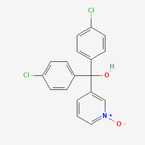 molecular formula C18H13Cl2NO2 B3013573 Bis-(4-chlorophenyl)-(1-oxypyridin-3-yl) methanol CAS No. 19828-10-5