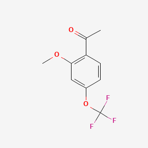 molecular formula C10H9F3O3 B3013593 2'-Methoxy-4'-(trifluoromethoxy)acetophenone CAS No. 886500-08-9