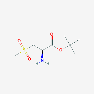 molecular formula C8H17NO4S B3013600 Tert-butyl (2R)-2-amino-3-methylsulfonylpropanoate CAS No. 2248199-02-0
