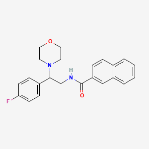 molecular formula C23H23FN2O2 B3013601 N-(2-(4-fluorophenyl)-2-morpholinoethyl)-2-naphthamide CAS No. 849764-16-5