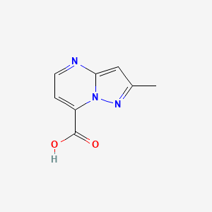 molecular formula C8H7N3O2 B3013603 2-Methylpyrazolo[1,5-a]pyrimidine-7-carboxylic acid CAS No. 1369341-62-7