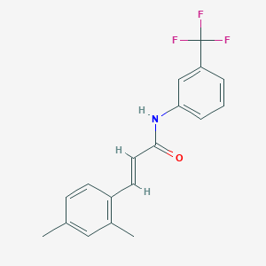 molecular formula C18H16F3NO B3013604 3-(2,4-二甲苯基)-N-[3-(三氟甲基)苯基]丙烯酰胺 CAS No. 331462-04-5