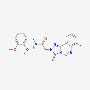 molecular formula C21H21N5O4 B3013610 N-(2,3-dimethoxybenzyl)-2-(7-methyl-3-oxo-[1,2,4]triazolo[4,3-c]quinazolin-2(3H)-yl)acetamide CAS No. 1207003-16-4
