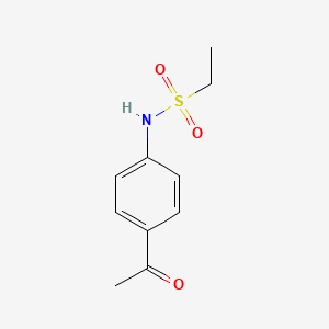 molecular formula C10H13NO3S B3013615 N-(4-acetylphenyl)ethane-1-sulfonamide CAS No. 91013-08-0