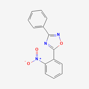molecular formula C14H9N3O3 B3013619 5-(2-Nitrophenyl)-3-phenyl-1,2,4-oxadiazole CAS No. 54494-14-3