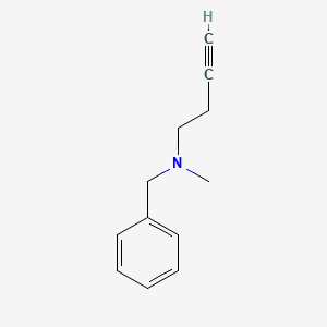 molecular formula C12H15N B3013672 Benzyl-but-3-ynyl-methyl-amine CAS No. 15240-91-2