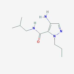 molecular formula C11H20N4O B3013676 4-Amino-N-isobutyl-1-propyl-1H-pyrazole-5-carboxamide CAS No. 2101198-96-1