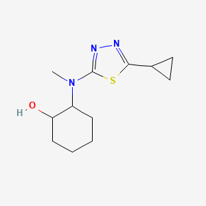 2-[(5-Cyclopropyl-1,3,4-thiadiazol-2-yl)-methylamino]cyclohexan-1-ol