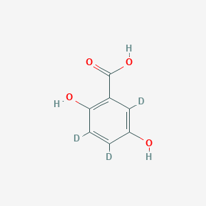 molecular formula C7H6O4 B030137 2,5-Dihydroxybenzoic Acid-d3 CAS No. 294661-02-2