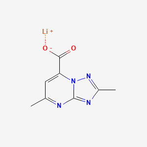 Lithium;2,5-dimethyl-[1,2,4]triazolo[1,5-a]pyrimidine-7-carboxylate