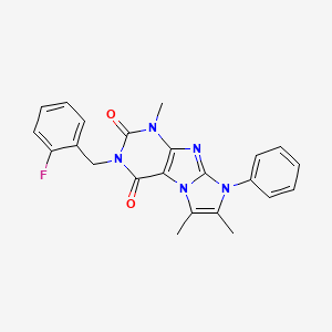 3-(2-fluorobenzyl)-1,6,7-trimethyl-8-phenyl-1H-imidazo[2,1-f]purine-2,4(3H,8H)-dione