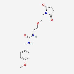 1-(2-(2-(2,5-Dioxopyrrolidin-1-yl)ethoxy)ethyl)-3-(4-methoxybenzyl)urea