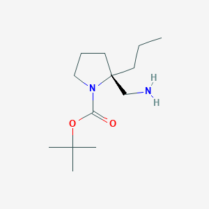 tert-butyl (2S)-2-(aminomethyl)-2-propylpyrrolidine-1-carboxylate