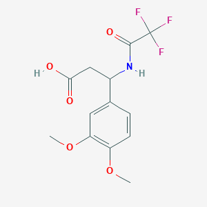 3-(3,4-dimethoxyphenyl)-3-[(2,2,2-trifluoroacetyl)amino]propanoic Acid