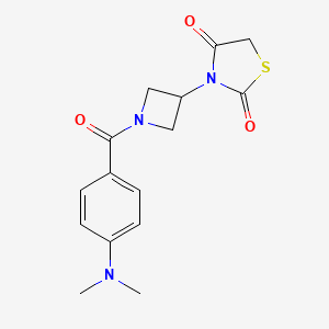 3-(1-(4-(Dimethylamino)benzoyl)azetidin-3-yl)thiazolidine-2,4-dione