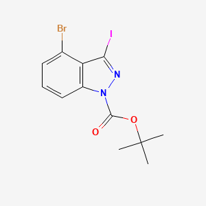 Tert-butyl 4-bromo-3-iodo-indazole-1-carboxylate