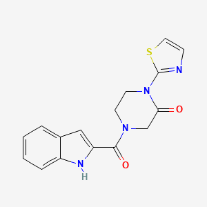 4-(1H-indole-2-carbonyl)-1-(thiazol-2-yl)piperazin-2-one