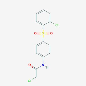 2-chloro-N-[4-(2-chlorophenyl)sulfonylphenyl]acetamide