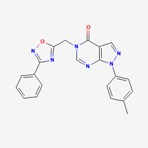 N-(3-ethoxy-4-methoxybenzyl)indolizine-2-carboxamide