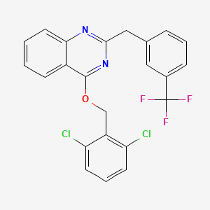 2,6-Dichlorobenzyl 2-[3-(trifluoromethyl)benzyl]-4-quinazolinyl ether